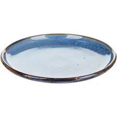 Тарелка «Ирис» фарфор D=210,H=27мм голуб.,коричнев., изображение 2