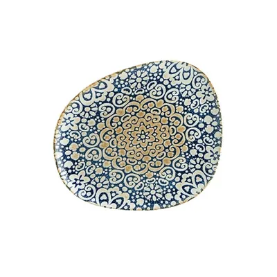 Тарелка «Альхамбра» асимметричная фарфор ,L=33см белый,синий