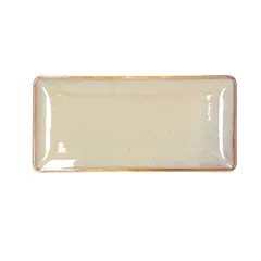 Блюдо для суши «Джап Нью Браун» керамика ,L=28,B=13,5см бежев.