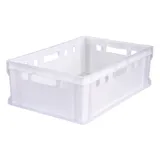Ящик для продуктов сплошной Е2 с ручками полиэтилен 40л ,H=20,L=60,B=40см белый