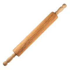 Rolling pin with rotating handle beech D=5,L=60/40cm st. tree