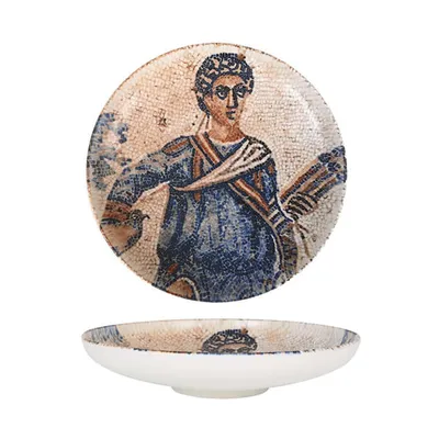 Тарелка для пасты «Месопотамия Османия» фарфор 1,6л D=28см коричнев.