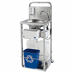 Washstand with cold water system, electric pump , H=12.4, L=48.3, B=42.2 cm