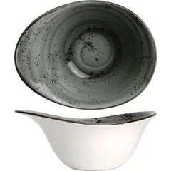 Salad bowl “Urban” porcelain 450ml ,H=75,L=180mm gray