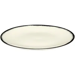 Тарелка «Де» №1 фарфор D=14см кремов.,черный, изображение 2