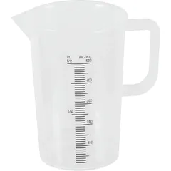 Стакан мерный с ручкой полипроп. 0,5л D=90,H=135мм прозр.