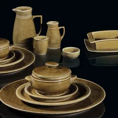 Крышка для бульонной чашки «Кантри Стайл» TRY1146 фарфор D=12,5см коричнев., изображение 3