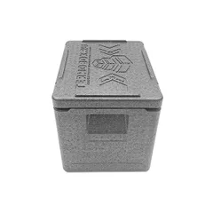 Термоконтейнер «Лайт» до 10 кг полипроп. 22л ,H=32,L=40,B=30см черный, изображение 2