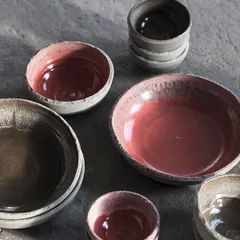 Салатник бетон D=105,H=45мм красный,серый, изображение 2