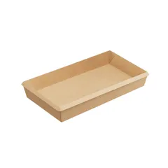 Контейнер бумажный OneClick картон ,H=3,L=12,B=20см св.корич.