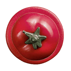 Пукли «Томат»[12шт] пластик D=15мм красный,зелен.