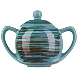 Сахарница «Скандинавия» с крышкой керамика 400мл D=10,H=13см голуб.