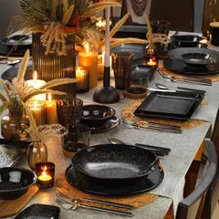 Тарелка глубокая «Нанокрем Блэк» фарфор D=210,H=38мм черный, изображение 2