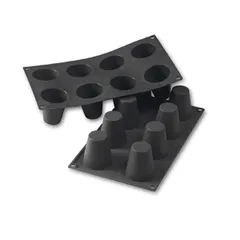 Форма для выпечки «Ромовая баба» [8 ячеек] силикон ,L=29,7,B=17,6см черный