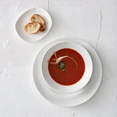 Тарелка «Спайро» мелкая фарфор ,L=15,3,B=12,8см белый, изображение 4