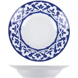 Тарелка глубокая «Идиллия-Восток» фарфор 0,5л D=24см белый,синий