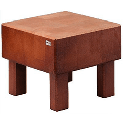 Stand for serving cheese  beech , H=12, L=22, B=22cm  brown.