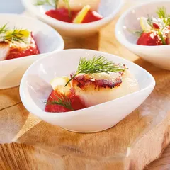 Соусник «Аппетайзер» фарфор 40мл D=90,H=28мм белый, изображение 2