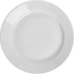 Small plate with a smooth edge  porcelain  D=240, H=31mm  white