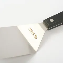 Лопатка кухонная изогнутая сталь нерж.,полиоксиметилен ,H=1,2,L=245,B=70мм металлич.,черный, изображение 2