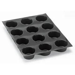 Confectionery mold “Muffin” on a sheet 53*32.5 cm [15 pcs]  silicone, fiberglass  D=70, H=43mm