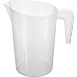 Стакан мерный с ручкой пластик 2л ,H=23,L=22,B=15см белый