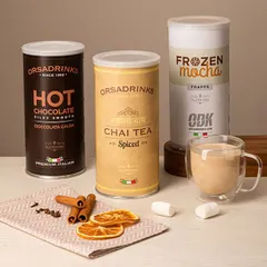 Смесь сухая для приготовления напитков «Фраппе Мокко» ODK 1 кг сталь D=10,H=19см, изображение 3