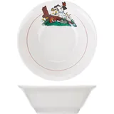 Салатник «Далматинцы» детский фарфор 360мл D=14,H=5см белый