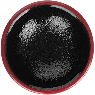 Соусник «Кото Рэд» фарфор 25мл D=7см черный,красный, изображение 2