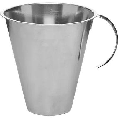 Стакан мерный с ручкой сталь нерж. 2л D=17,5,H=18,5см серебрист.