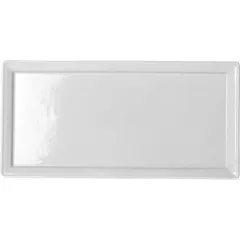 Блюдо «Тайм сквэа» прямоугольное фарфор ,H=15,L=263,B=130мм белый