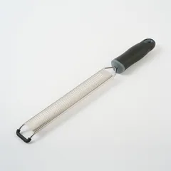 Терка с ручкой сталь нерж.,пластик ,L=390/220,B=35мм металлич.,черный