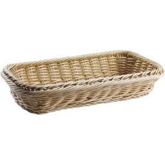 Wicker basket for bread  polyrottan , H=65, L=325, B=175mm  St. tree