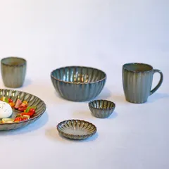 Кружка «Астера» керамика 350мл D=9,H=10см серый,серо-голуб., изображение 3