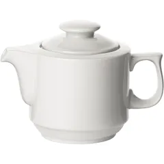 Чайник заварочный «Прага» с крышкой фарфор 0,75л D=12,H=14,5,L=20,B=12см белый