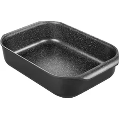 Baking dish with handles “Granito”  cast aluminum , H=9, L=40, B=26 cm  black