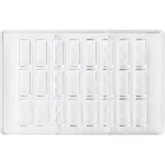 Форма для шоколада «Брусок»[24шт] поликарбонат ,H=14,L=40,B=14мм прозр.