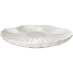 Блюдо «Кунстверк» ракушка фарфор D=240,H=65,L=260,B=235мм белый, изображение 2