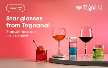 Star glasses from Tognana! Stars&Stripes are on sale now!