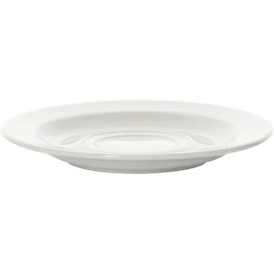 Блюдце «Карат» фарфор D=160/48,H=18мм белый, изображение 2