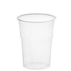 Disposable glass[50pcs] plastic 400ml D=95,H=125mm clear.