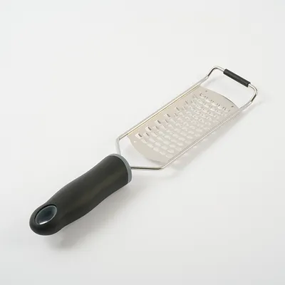 Терка с ручкой сталь нерж.,пластик ,L=315/138,B=65мм металлич.,черный, изображение 4