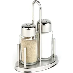 Set of spices on a stand  stainless steel, glass , H=160, L=105, B=65mm