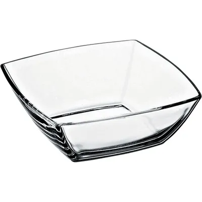 Салатник «Грэй» стекло 0,5л ,H=70,L=125,B=125мм серый, изображение 2