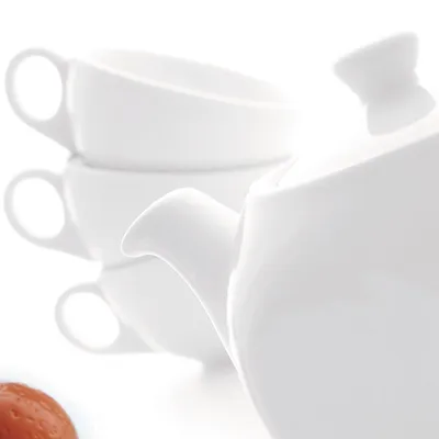 Чашка чайная «Америка» фарфор 250мл белый, Объем по данным поставщика (мл): 250, изображение 2