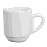 Чашка кофейная «Бистро» фарфор 80мл D=55мм белый