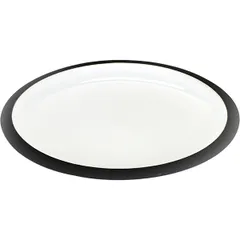 Тарелка «Ловатт» кост.фарф. D=195,H=20мм белый,черный