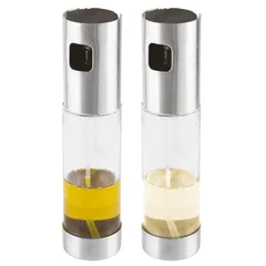 Spray for oil and vinegar[2pcs] stainless steel 110ml D=4,H=18cm