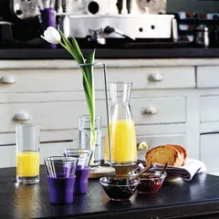 Кувшин «Эпсилон» без ручки стекло 285мл D=68,H=168мм прозр., изображение 2