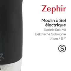 Мельница для соли метал мех электрич.(батарейки) пластик,сталь нерж. D=54,H=140мм прозр.,черный, изображение 4